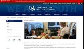 
							         Roommates - University of South Alabama								  
							    