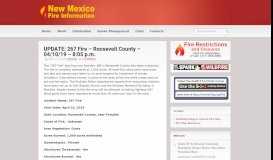 
							         Roosevelt County - NM Fire Info								  
							    