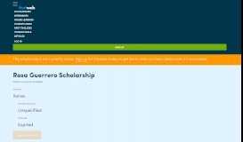 
							         Rosa Guerrero Scholarship | Fastweb								  
							    