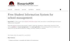 
							         RosarioSIS | Free Student Information System for School Management								  
							    