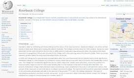 
							         Rosebank College - Wikipedia								  
							    