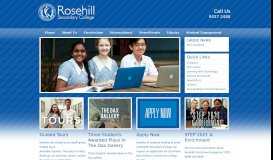 
							         Rosehill Secondary College |								  
							    
