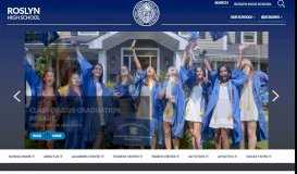 
							         Roslyn High School / Homepage								  
							    