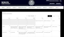 
							         Roslyn School District / District Calendar - Roslyn Schools								  
							    