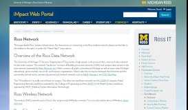 
							         Ross Network | iMpact Web Portal | University of Michigan's Ross ...								  
							    