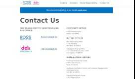 
							         Ross Stores, Inc.: Contact Us Corp								  
							    