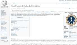 
							         Ross University School of Medicine - Wikipedia								  
							    