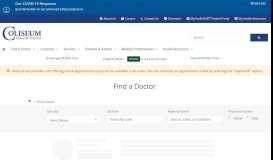
							         Rossana Y Carter MD - Find a Doctor | Coliseum Health System								  
							    