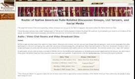 
							         Roster of Native American flute-Related Discussion Groups, List ...								  
							    