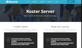 
							         Roster Server - ClassLink								  
							    