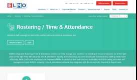 
							         Rostering / Time & Attendance - ELMO Cloud HR & Payroll								  
							    