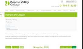 
							         Rotherham College - Dearne Valley College								  
							    