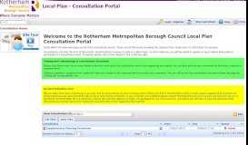 
							         Rotherham Metropolitan Borough Council - Consultation Home								  
							    