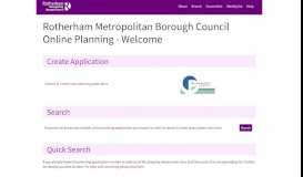 
							         Rotherham Metropolitan Borough Council Online Planning - Welcome								  
							    