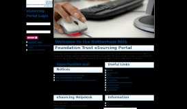
							         Rotherham NHS Foundation Trust eSourcing Portal								  
							    