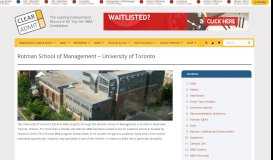 
							         Rotman School of Management - University of Toronto - Clear Admit								  
							    