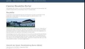 
							         Roulette-Portal Infos und Roulette Analysen - paroli.de								  
							    