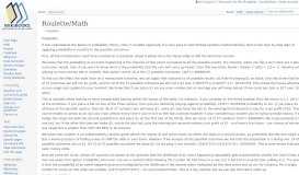 
							         Roulette/Math - Wikibooks, open books for an open world								  
							    