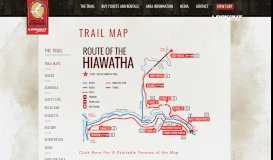 
							         Route of the Hiawatha (Official Website) > The Trail > Trail Maps								  
							    