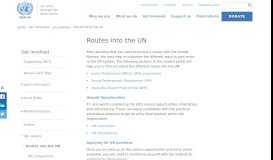 
							         Routes into the UN | UNA-UK								  
							    