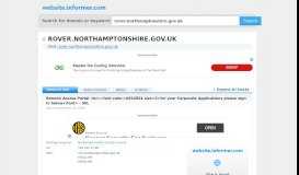 
							         rover.northamptonshire.gov.uk at WI. Remote Access Portal 
							    