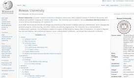
							         Rowan University - Wikipedia								  
							    