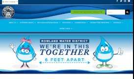 
							         Rowland Water District								  
							    
