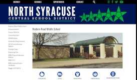 
							         Roxboro Road Middle School | North Syracuse Central School District								  
							    