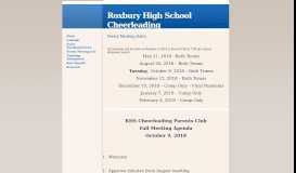 
							         Roxbury High School Cheerleading | - Webs								  
							    