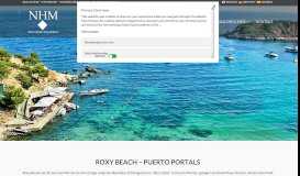 
							         ROXY BEACH – PUERTO PORTALS | New Home Mallorca								  
							    