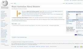 
							         Royal Australian Naval Reserve - Wikipedia								  
							    