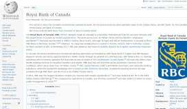 
							         Royal Bank of Canada - Wikipedia								  
							    