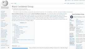 
							         Royal Caribbean Cruises Ltd. - Wikipedia								  
							    