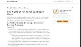 
							         Royal Caribbean Phone Number - Customer Service - 800 Number								  
							    