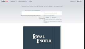 
							         Royal Enfield Insurance: Buy or Renew Royal Enfield Bike Insurance ...								  
							    