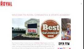 
							         Royal Gymnastics & Sports Academy Inc.								  
							    