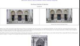 
							         Royal Portals of Chartres Cathedral								  
							    
