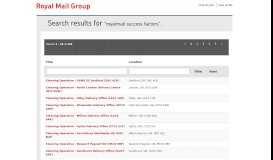 
							         Royalmail Success Factors - Royal Mail Group Jobs								  
							    