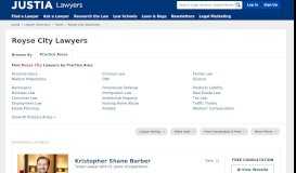
							         Royse City Lawyers - Compare Top Attorneys in Royse City, Texas ...								  
							    