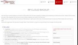 
							         RP Cloud Backup | Red Paladin Cloud Services								  
							    