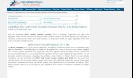 
							         RPSC Senior teacher syllabus 2018 | rpsc 2nd grade teacher exam ...								  
							    