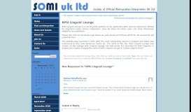 
							         RPSI Linguist Lounge « SOMI UK – HOME PAGE - Somi UK Ltd								  
							    