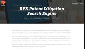 
							         RPX Patent Litigation Search — Portfolio of Benjamin Bowes								  
							    