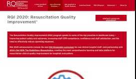 
							         RQI 2020: Resuscitation Quality Improvement® - RQI Partners								  
							    