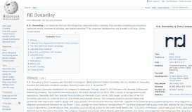 
							         RR Donnelley - Wikipedia								  
							    