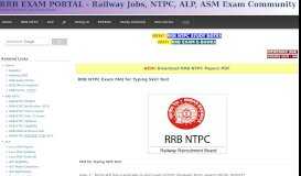 
							         RRB NTPC Exam FAQ for Typing Skill Test | RRB EXAM PORTAL ...								  
							    