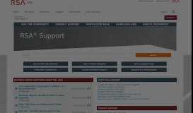 
							         RSA Customer Support | RSA Link								  
							    
