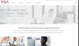 
							         RSA Product and Customer Support - RSA Security								  
							    