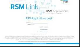 
							         RSM Applications Login								  
							    