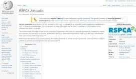 
							         RSPCA Australia - Wikipedia								  
							    